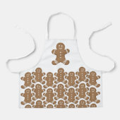 ジンジャーブレッドマンクリスマスホリデークッキーベーキング エプロン (正面)