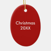 ジンジャーブレッドマンクリスマスホリデーベーキングCookie セラミックオーナメント (裏面)