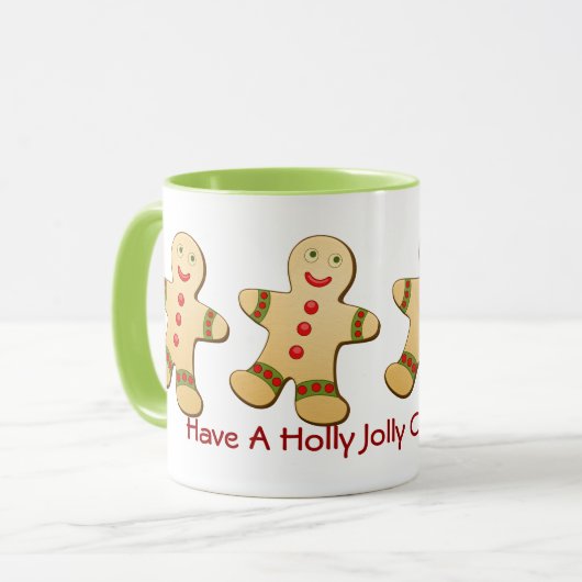 ジンジャーブレッドマンクリスマスマグ マグカップ (正面左)