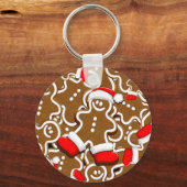 ジンジャーブレッドマンクリスマス キーホルダー (正面)