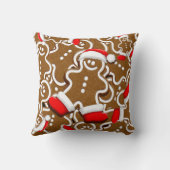 ジンジャーブレッドマンクリスマス クッション (裏面)