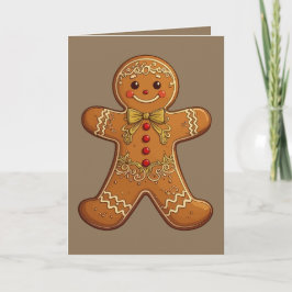 ジンジャーブレッドマンコokies かわいいクリスマス シーズンカード
