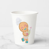 ジンジャーブレッドマンシェフ 紙コップ (正面)