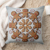ジンジャーブレッドマンシームレスパターンクリスマス クッション (ブランケット)