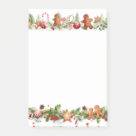 ジンジャーブレッドマンジンジャーブレッドトリート ポストイット (正面)