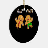 ジンジャーブレッドマンスおもしろいクリスクッキーベーキング セラミックオーナメント (右)