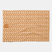 ジンジャーブレッドマンスカンジナビアモンゴグラムおもしろいホリデー キッチンタオル (横)