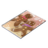 ジンジャーブレッドマンスパイラルフォトノートブック ノートブック (左側)