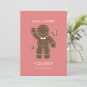 ジンジャーブレッドマンズスウィートホリデーカード シーズンカード (スタンド正面)