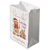 ジンジャーブレッドマンハウスグランドドータークリスマス ミディアムペーパーバッグ (正面アングル)