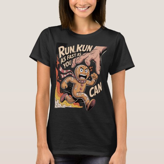 ジンジャーブレッドマンハント Tシャツ (正面)