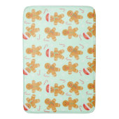 ジンジャーブレッドマンパターン バスマット (正面縦)