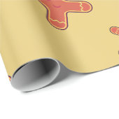 ジンジャーブレッドマンパターン ラッピングペーパー (ロールコーナー)