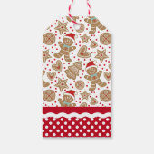 ジンジャーブレッドマンパーソナライズされたクリスマスギフトタグ ギフトタグ (裏面)