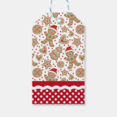 ジンジャーブレッドマンパーソナライズされたクリスマス ギフトタグ (裏面)