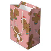 ジンジャーブレッドマンピンクミディアム抱き枕 ミディアムペーパーバッグ (裏面アングル)