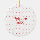 ジンジャーブレッドマンフォトオーナメント セラミックオーナメント (裏面)