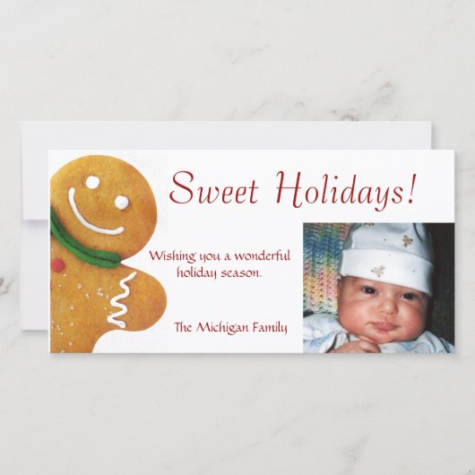 ジンジャーブレッドマンフォトカード シーズンカード (正面)