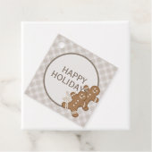 ジンジャーブレッドマンプレイドクリスマスホリデークッキー フェイバータグ (インサイチュ)