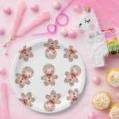 ジンジャーブレッドマンベビーシャワー ペーパープレート (パーティー)