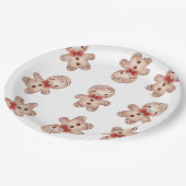 ジンジャーブレッドマンベビーシャワー ペーパープレート (アングル)