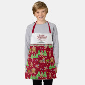 ジンジャーブレッドマンベーキングクリスマスメモリーズウィナナ エプロン (着用した状態)