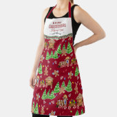 ジンジャーブレッドマンベーキングクリスマスメモリーズウィモンミー エプロン (インサイチュ)