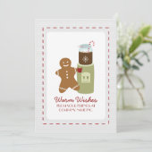 ジンジャーブレッドマンホットチョコレートウォータークールホリデイ シーズンカード (スタンド正面)