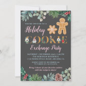 ジンジャーブレッドマンホリデークッキー交換パーティー 招待状 (正面)