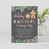 ジンジャーブレッドマンホリデークッキー交換パーティー 招待状 (スタンド正面)