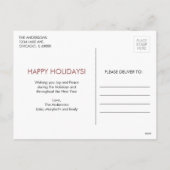 ジンジャーブレッドマンホリデーポストカード シーズンポストカード (裏面)