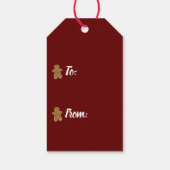 ジンジャーブレッドマンホリデーメリークリスマスフェスティバル ギフトタグ (裏面)