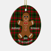 ジンジャーブレッドマンマイ1stクリスマスオーナメント セラミックオーナメント (右)