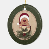 ジンジャーブレッドマンマグカップ配置 セラミックオーナメント (左)