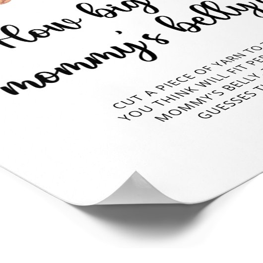 ジンジャーブレッドマンママの腹のゲームはどのくらい大きい ポスター (角)