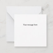 ジンジャーブレッドマンミニサンキューノートカード ノートカード (裏面)