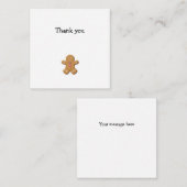 ジンジャーブレッドマンミニサンキューノートカード ノートカード (正面/裏面)