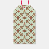 ジンジャーブレッドマンミントグリーンクリスマス ギフトタグ (裏面)
