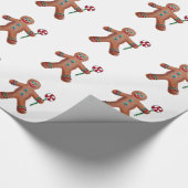 ジンジャーブレッドマンラップ紙 ラッピングペーパー (角)