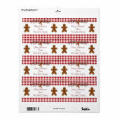 ジンジャーブレッドマンラベル ラベル (フルシート)