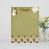 ジンジャーブレッドマンレシピ紙 (スタンド正面)