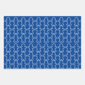 ジンジャーブレッドマン休日 ラッピングペーパーシート (正面3)