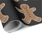 ジンジャーブレッドマン体のクリスマス用衣装 ラッピングペーパー (ロールコーナー)