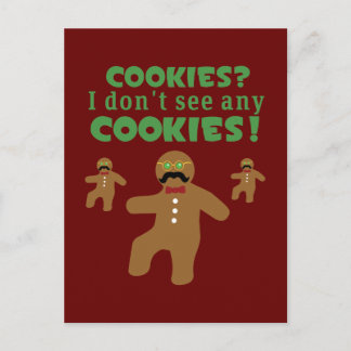 ジンジャーブレッドマン偽装 ポストカード
