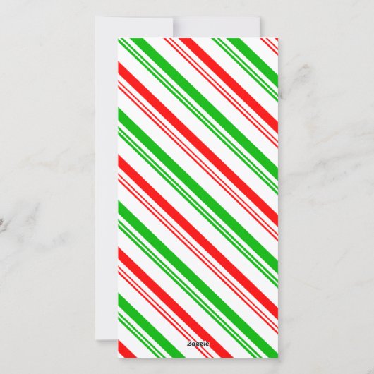 ジンジャーブレッドマン写真の挨拶 シーズンカード (裏面)