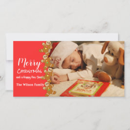 ジンジャーブレッドマン写真の挨拶 シーズンカード