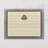 ジンジャーブレッドマン初期のキャンディレシピカード ポストカード (裏面)