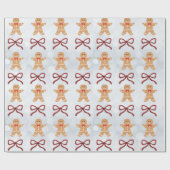 ジンジャーブレッドマン包装紙 ラッピングペーパー (フラット)