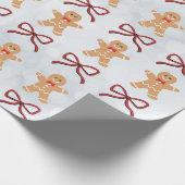 ジンジャーブレッドマン包装紙 ラッピングペーパー (角)