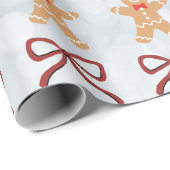 ジンジャーブレッドマン包装紙 ラッピングペーパー (ロールコーナー)